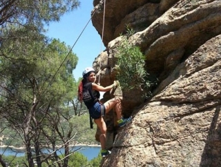 Técnicas de rappel en el Embalse de San Juan